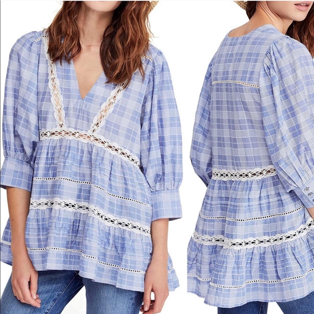 Free People Time Out Lace Tunic (M)